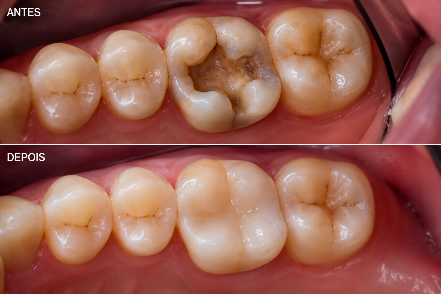 Foto do Tratamento - Onlay Dentário